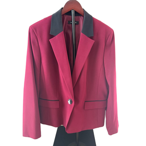 Elegant Women's Burgundy Blazer